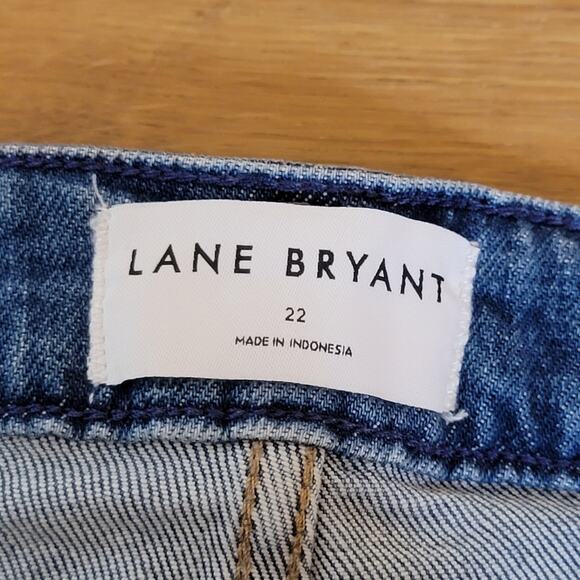 Lane Bryant Front-seamed Signature Fit Mid Rise Relaxed Straight Jean 22 w - Picture 4 of 14